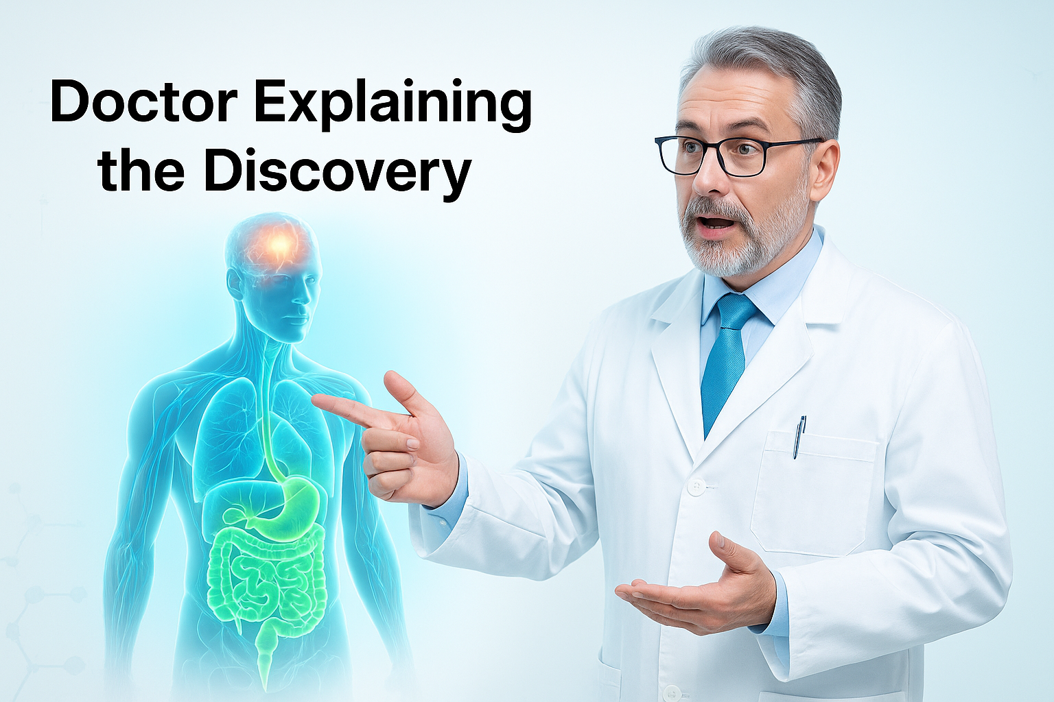 Doctor explaining the discovery